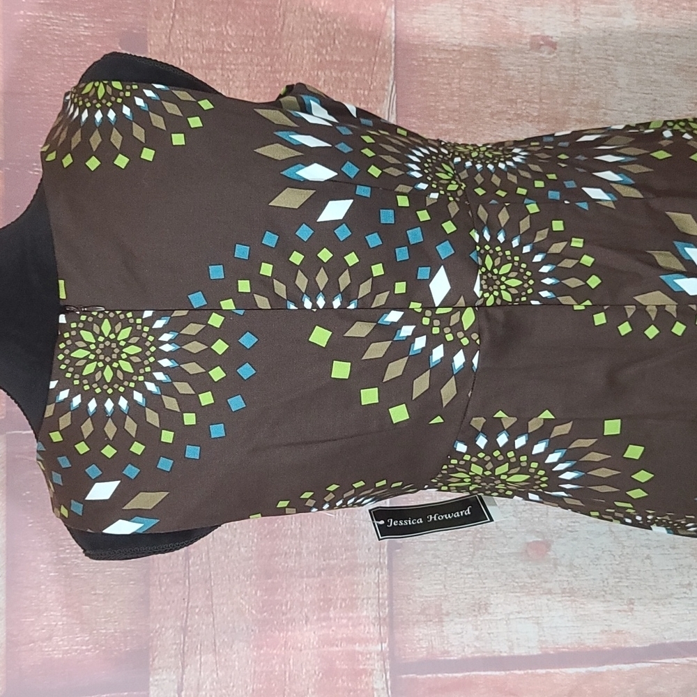 Jessica Howard NWT Kaleidoscope Sleeveless Dress - Picture 6 of 6
